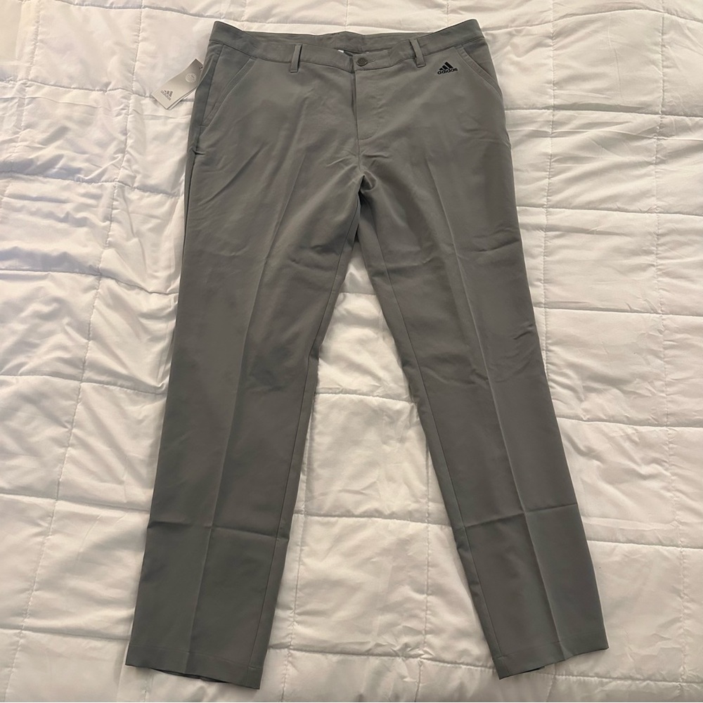 adidas Tapered Golf Pants | Men’s 38 x 32 | Gray | New with Tags